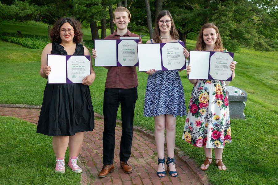 students with diplomas